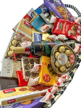 סלסלת שוקולדים פרימיום