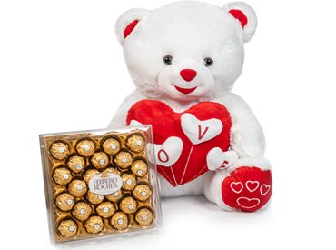 דובי גדול 60 ס"מ ופררו רושר